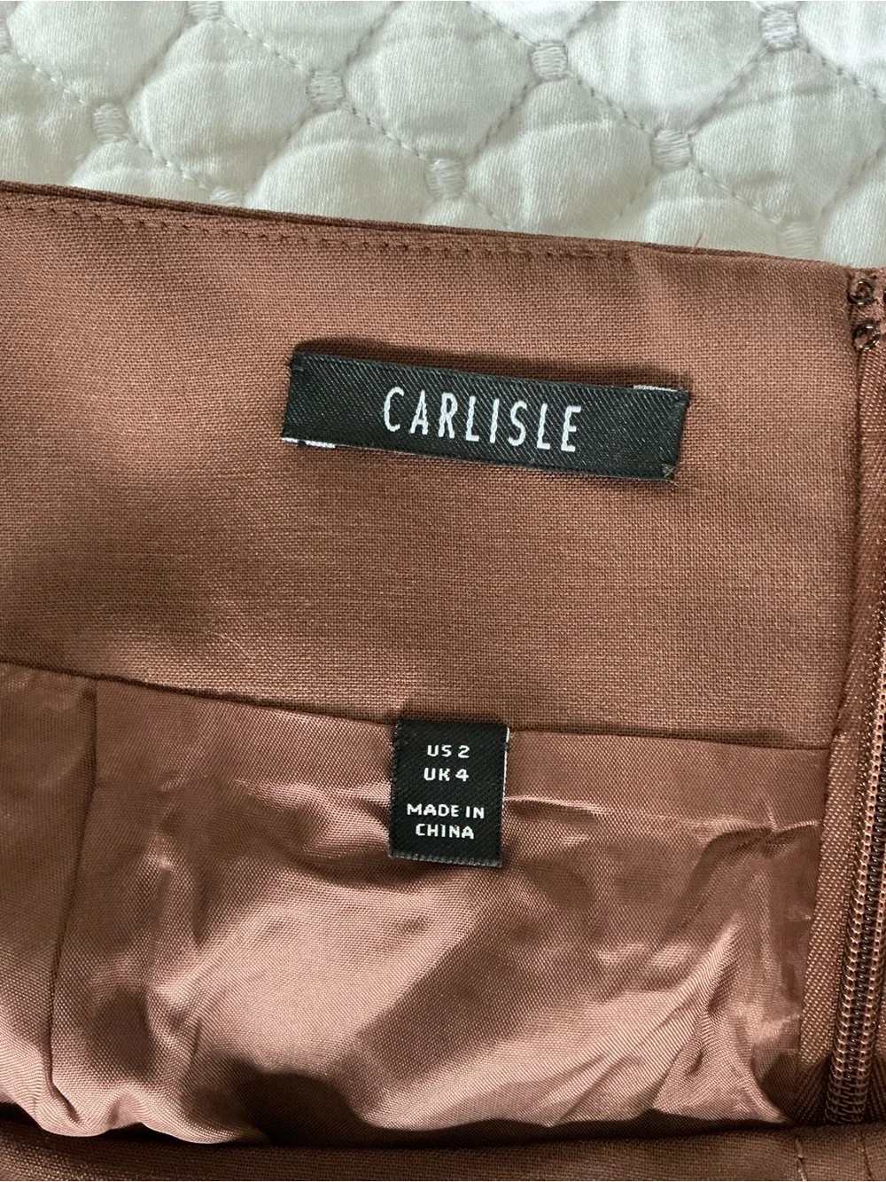 Carlisle Wool Brown Tailored Straight Pencil Skirt 2